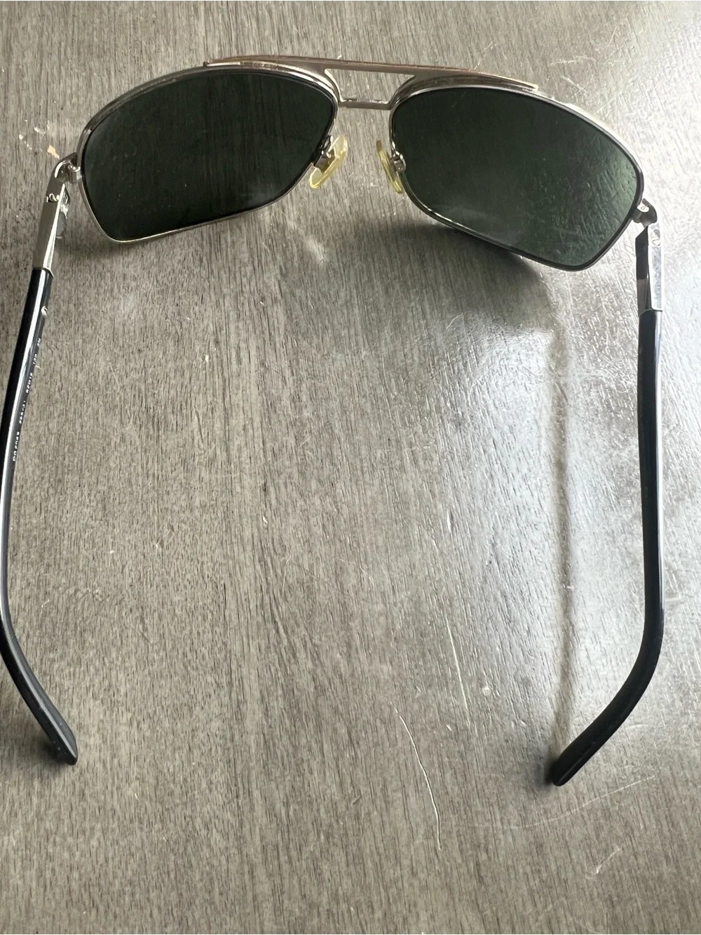 VTG Dolce & Gabbana DG 2049 265/31 Aviator Sunglasses Silver Gold Metal 62mm